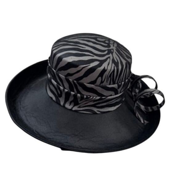 Fine Millinery Velma Cloche Hat – Vintage Inspired Zebra Feather Statement - Picture 7 of 9
